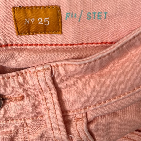Anthropologie Pilcro and the Letterpress Light Orange Jeans Size 25 - Picture 4 of 5